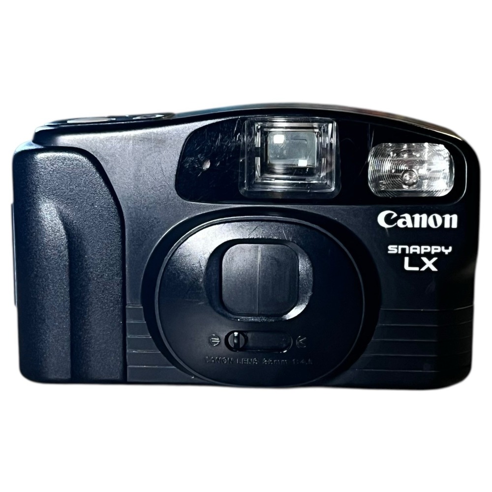 Canon Snappy LX 35mm Point & Shoot Film Camera Black Works